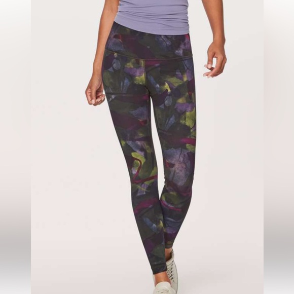 LULULEMON WUNDER UNDER HIGH RISE 28” LEGGING LUXTREME RADIANT MULTI SIZE 4 NWOT - Picture 2 of 9